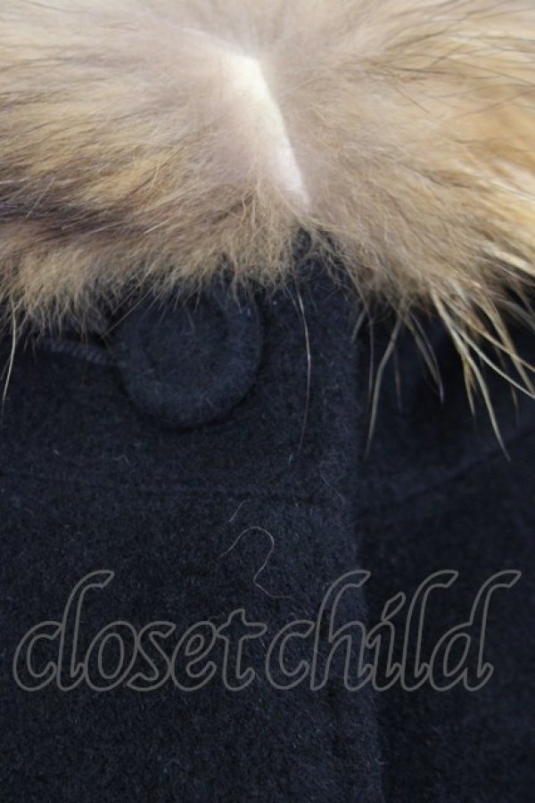 画像5: INGEBORG / 毛皮襟付きコート  ブラック T-25-01-31-024-LO-CO-SA-ZT-C041 (5)