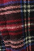 画像2: Jane Marple / ビッグタータンストール  レッド T-25-02-01-028-JM-ZA-SZ-ZT-K009 (2)