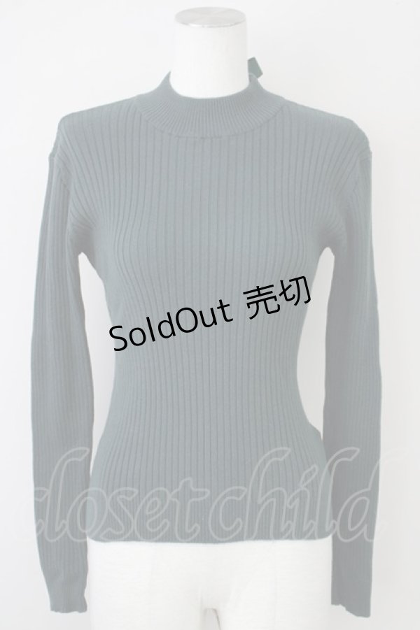 画像1: F&A / TOPバックリボンハイネックトップス F グリーン T-25-02-01-011-LO-TO-SZ-ZT255 (1)