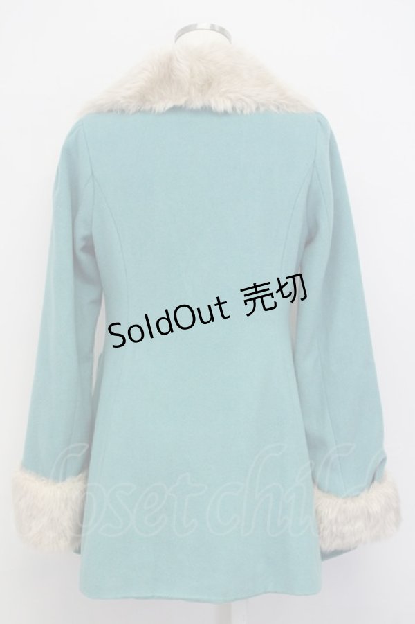 画像2: an another angelus / ファー衿付きバラ釦コート F グリーン T-25-02-06-023-CA-CO-SZ-ZT-C028 (2)