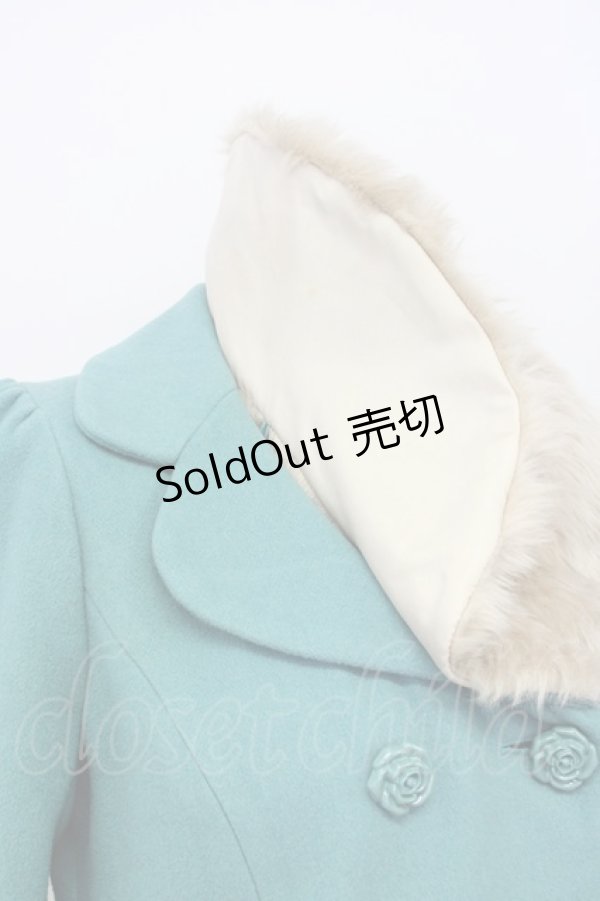 画像5: an another angelus / ファー衿付きバラ釦コート F グリーン T-25-02-06-023-CA-CO-SZ-ZT-C028 (5)