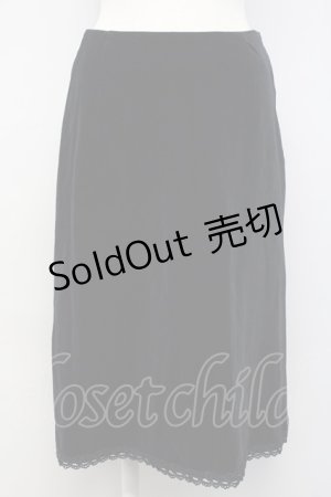 画像: 【SALE】L'EST ROSE / 別珍スカート  黒 T-25-02-06-027-LO-SK-SA-ZT435