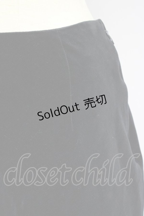 画像5: 【SALE】L'EST ROSE / 別珍スカート  黒 T-25-02-06-027-LO-SK-SA-ZT435 (5)