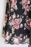 画像3: L'EST ROSE / ローズブーケプリントスカート  黒Ｘピンク T-25-02-06-031-LO-SK-SA-ZT435 (3)