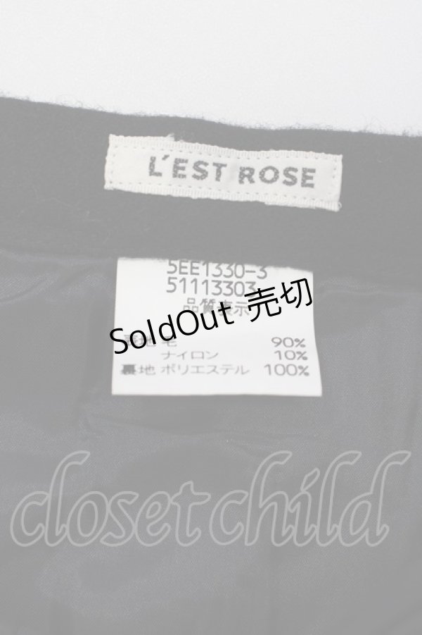 画像5: L'EST ROSE / プリーツ風スカート  黒 T-25-02-06-032-LO-SK-SA-ZT435 (5)