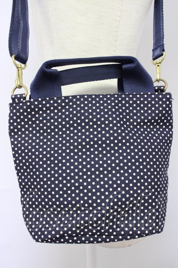 画像3: INGEBORG / ドット柄ミニショルダーバッグ  ネイビー T-25-02-06-043-LO-BG-SA-ZT433 (3)