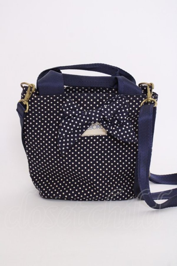 画像6: INGEBORG / ドット柄ミニショルダーバッグ  ネイビー T-25-02-06-043-LO-BG-SA-ZT433 (6)