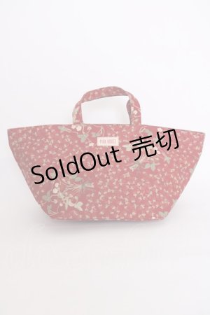 画像: PINK HOUSE / イチゴブーケファスナー付きバッグ  レッド T-25-02-06-045-LO-BG-SA-ZT