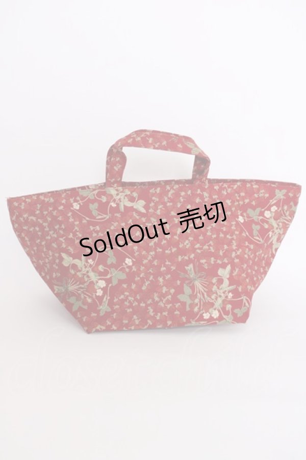 画像2: PINK HOUSE / イチゴブーケファスナー付きバッグ  レッド T-25-02-06-045-LO-BG-SA-ZT (2)
