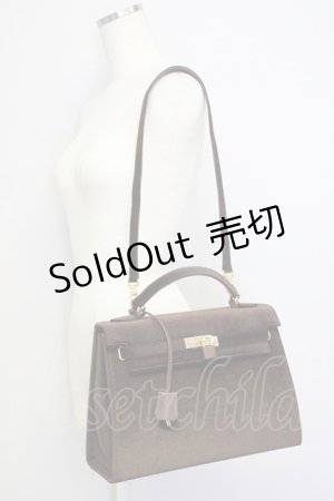 画像: INGEBORG / スエードハンドバッグ  ブラウン T-25-02-06-046-LO-BG-SA-ZT-K005