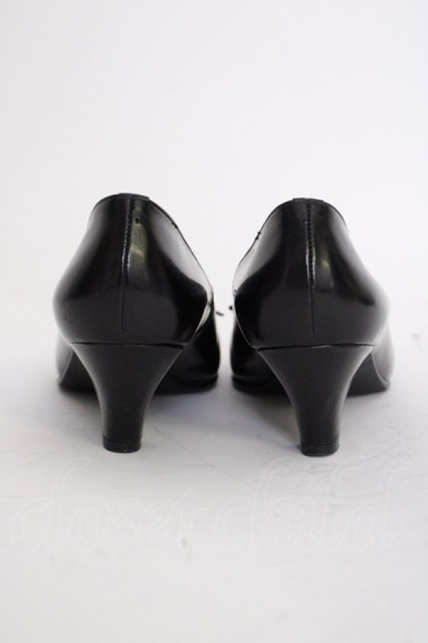 画像3: INGEBORG / リボンパンプス L ブラック T-25-02-06-047-LO-SH-SA-ZT-K006 (3)