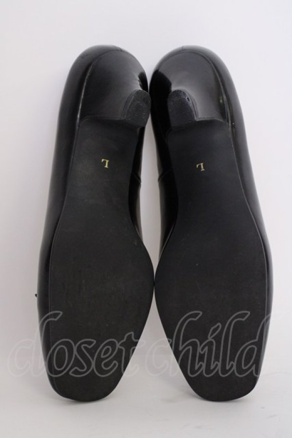 画像6: INGEBORG / リボンパンプス L ブラック T-25-02-06-047-LO-SH-SA-ZT-K006 (6)