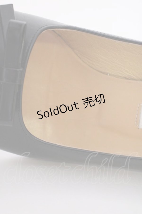 画像9: INGEBORG / リボンパンプス L ブラック T-25-02-06-047-LO-SH-SA-ZT-K006 (9)