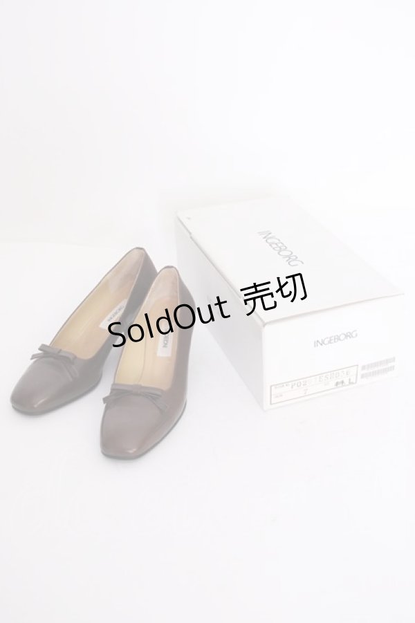 画像11: INGEBORG / リボンパンプス L ブラウン T-25-02-06-048-LO-SH-SA-ZT-K006 (11)