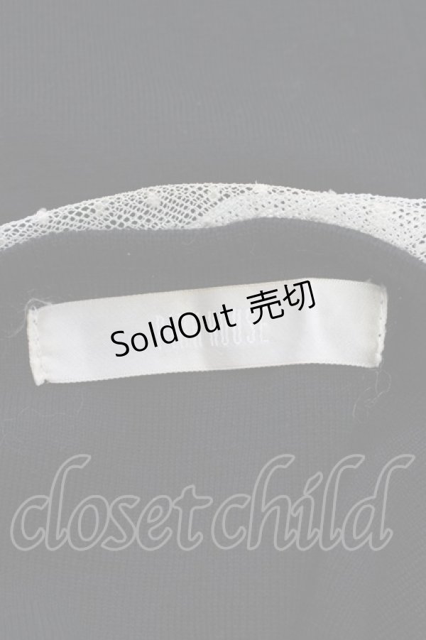 画像7: 【SALE】PINK HOUSE / チュール襟&リボンカーディガン  ブラック T-25-02-06-005-LO-TO-SA-ZT443 (7)