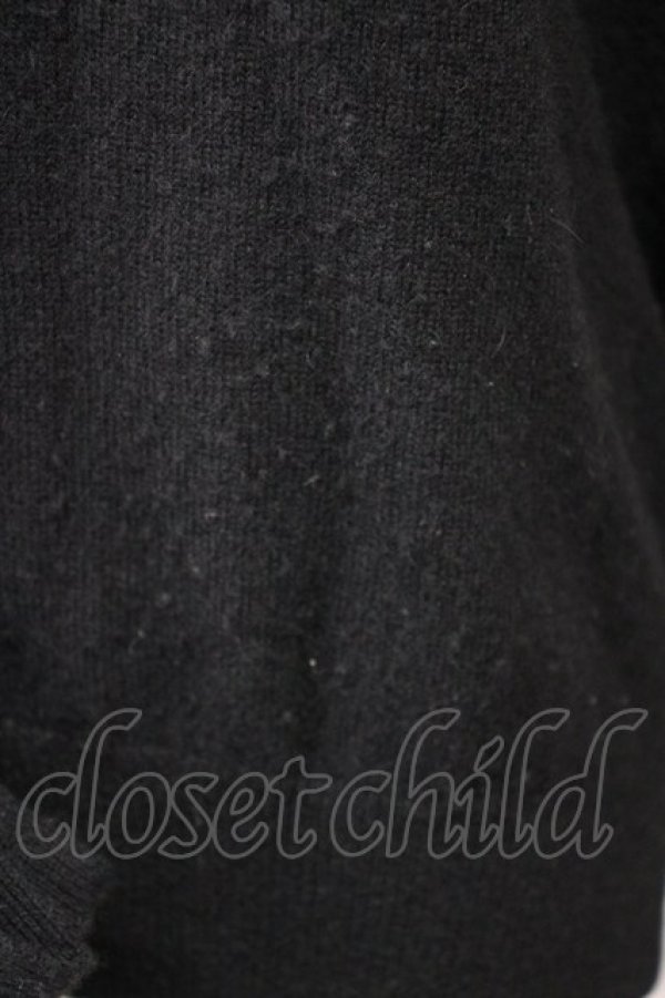 画像4: PINK HOUSE / Vネックリボンカーディガン  ブラック T-25-02-06-006-LO-TO-SA-ZT443 (4)