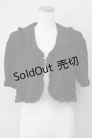 画像: 【SALE】KETTY / トーションレースショートボレロ M ブラック T-25-02-06-010-EL-TO-SA-ZT443