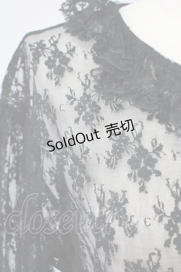 画像3: LOLITAその他(お買取対象外) / レースブラウス  黒 T-25-02-06-012-LO-BL-SA-ZT443 (3)