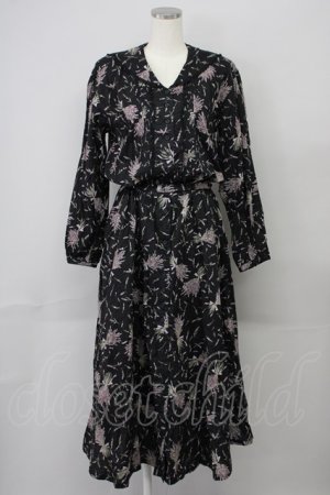 画像: KETTY / ラベンダーptセーラーワンピース M ブラック T-25-02-06-020-EL-OP-SA-ZT443