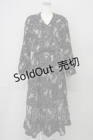 画像: KETTY / ラベンダーptセーラーワンピース M ブラック T-25-02-06-020-EL-OP-SA-ZT443