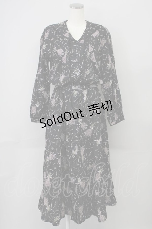 画像1: KETTY / ラベンダーptセーラーワンピース M ブラック T-25-02-06-020-EL-OP-SA-ZT443 (1)