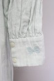 画像5: Cherir la femme / バスケット刺繍長袖ワンピース  サックス T-25-02-21-020-LO-OP-SA-ZI (5)