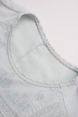画像11: Cherir la femme / バスケット刺繍長袖ワンピース  サックス T-25-02-21-020-LO-OP-SA-ZI (11)