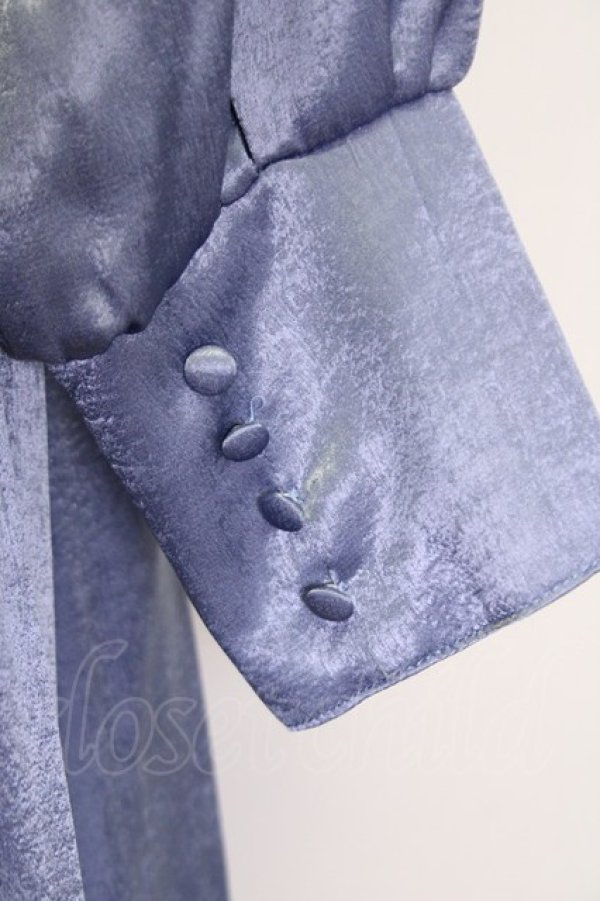 画像3: LEBECCA boutique / サテンワンピース  青 T-25-02-21-022-EL-OP-SA-ZT447 (3)