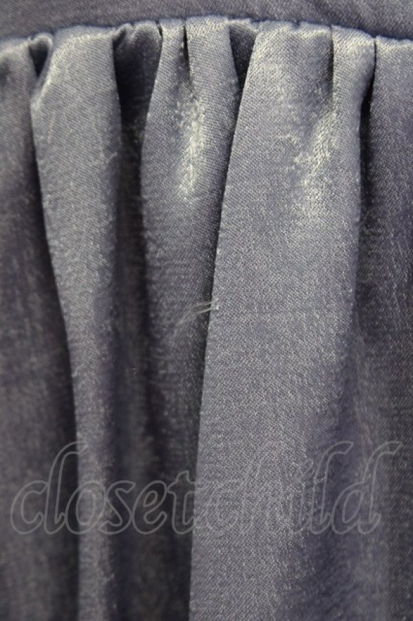 画像4: LEBECCA boutique / サテンワンピース  青 T-25-02-21-022-EL-OP-SA-ZT447 (4)