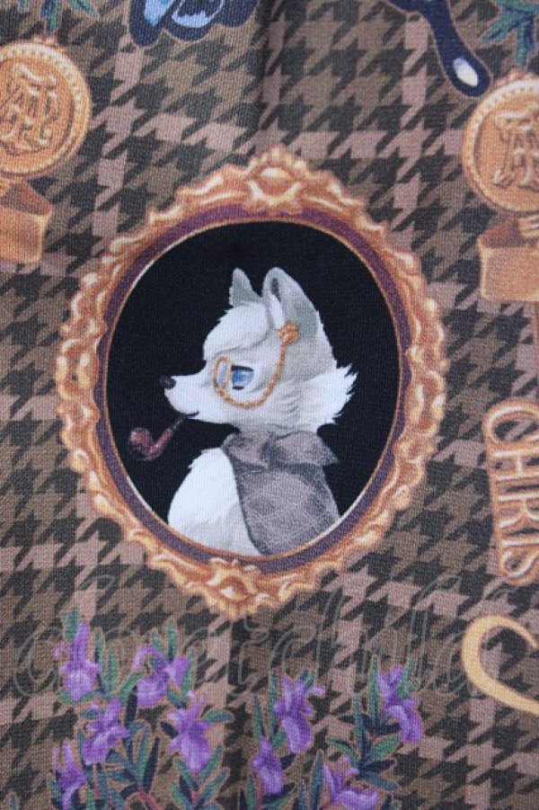 画像5: ALICE and the PIRATES / Dual face 〜phantom and truth〜柄ワンピース  ブラウン T-25-02-21-024-PA-OP-SA-ZI (5)