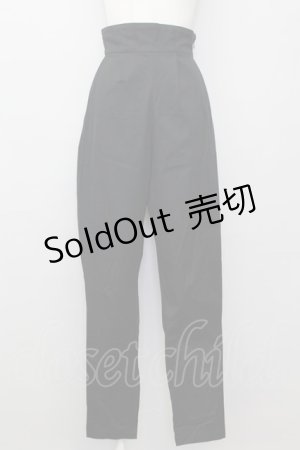 画像: elements,H / ハイウエストパンツ  黒 T-25-02-21-034-PU-PA-SA-ZI