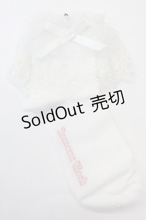 画像: Innocent World / チュールフリルアンクルソックス  白 T-25-02-21-039-IW-ZA-SA-ZI