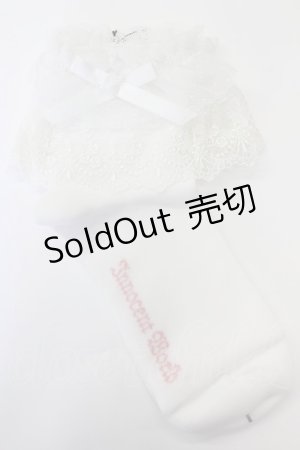 画像: Innocent World / チュールフリルアンクルソックス  白 T-25-02-21-040-IW-ZA-SA-OS