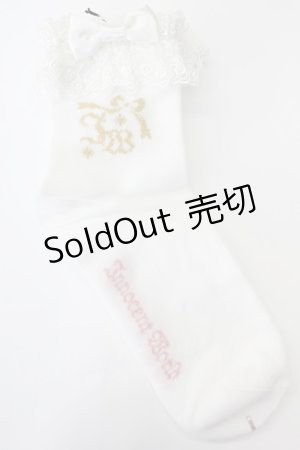 画像: Innocent World / ロゴ入りアンクルソックス  白 T-25-02-21-042-IW-ZA-SA-ZI