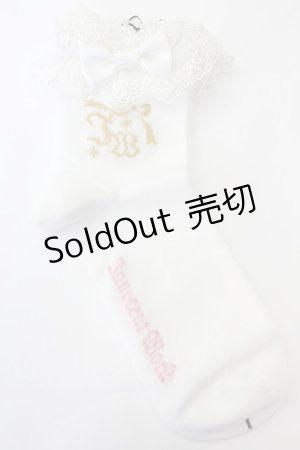 画像: Innocent World / ロゴ入りアンクルソックス  白 T-25-02-21-043-IW-ZA-SA-ZI