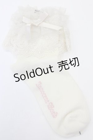 画像: Innocent World / チュールフリルアンクルソックス  生成 T-25-02-21-048-IW-ZA-SA-OS