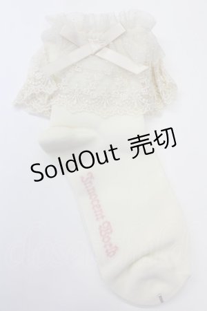 画像: Innocent World / チュールフリルアンクルソックス  生成 T-25-02-21-051-IW-ZA-SA-ZI