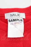 画像6: MILK / CD ハートボタン半袖カーデ  赤 T-25-02-21-010-ML-TO-SA-ZI (6)