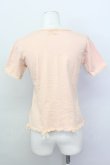 画像2: KANEKO ISAO / レースリボン半袖Tシャツ  ピンク T-25-02-23-010-EL-TS-SA-ZT219 (2)