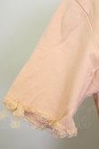 画像4: KANEKO ISAO / レースリボン半袖Tシャツ  ピンク T-25-02-23-010-EL-TS-SA-ZT219 (4)