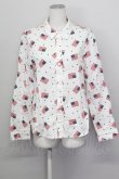 画像1: Candy Stripper / 国旗柄シャツ  白Ｘ赤Ｘネイビー T-25-03-08-003-PU-BL-SA-ZI (1)