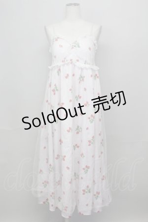 画像: Ank Rouge / いちごシースルーキャミワンピース  ピンク T-25-03-08-023-CA-OP-SA-ZI