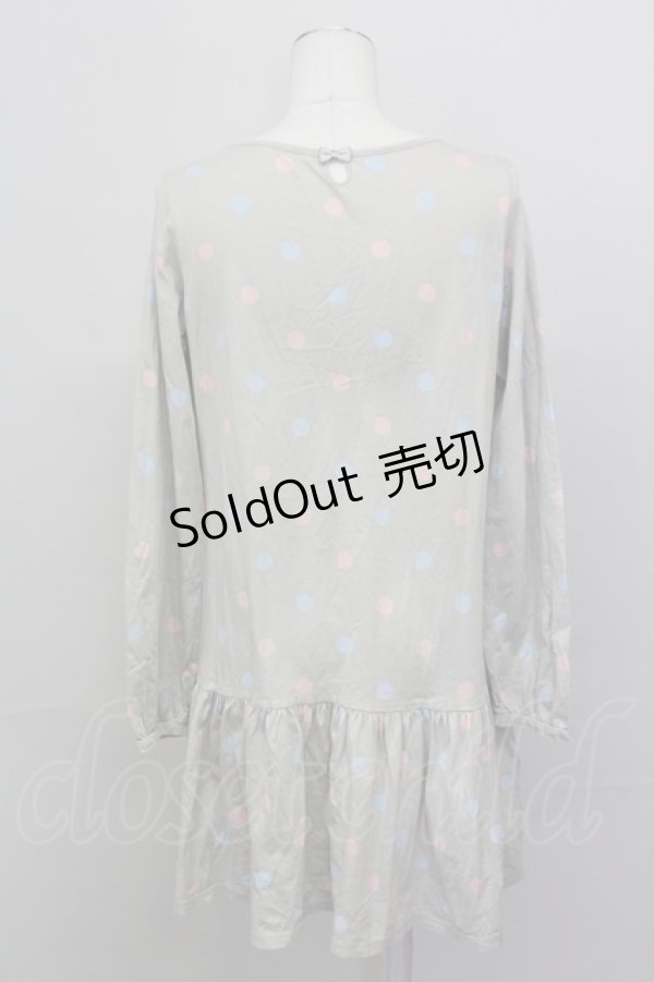 画像2: MILK / UTコラボドットワンピース  グレー T-25-03-08-025-ML-OP-SA-ZI (2)