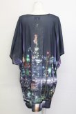 画像3: pays des fees  / 工場夜景ワンピース  黒Ｘネイビー T-25-03-08-028-PU-OP-SA-ZI (3)