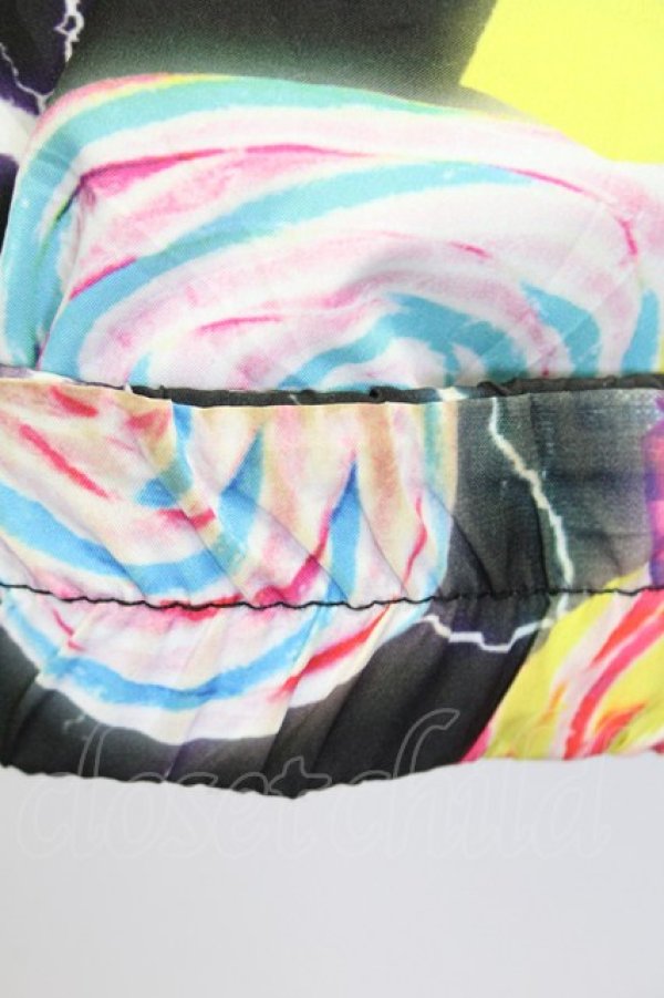 画像5: galaxxxy / キャンディ柄中綿ジャケット  ブラック T-25-03-08-031-PU-CO-SA-ZT-C046 (5)