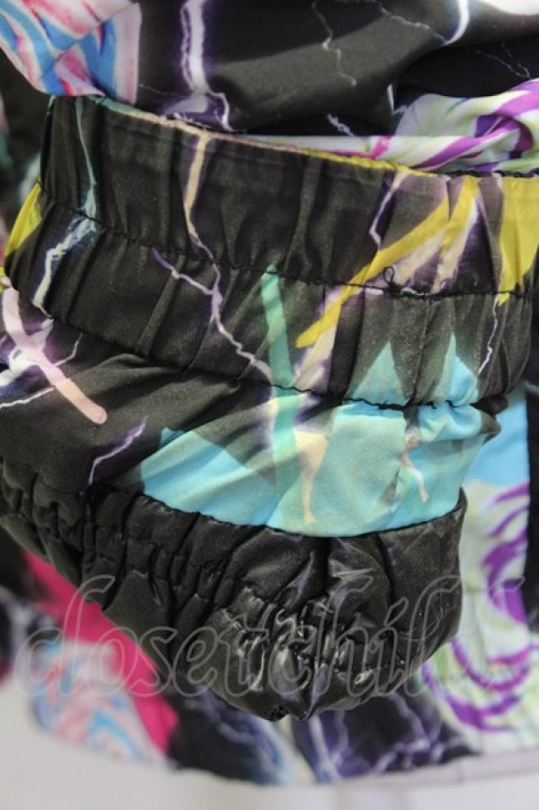 画像6: galaxxxy / キャンディ柄中綿ジャケット  ブラック T-25-03-08-031-PU-CO-SA-ZT-C046 (6)