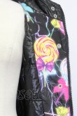 画像8: galaxxxy / キャンディ柄中綿ジャケット  ブラック T-25-03-08-031-PU-CO-SA-ZT-C046 (8)