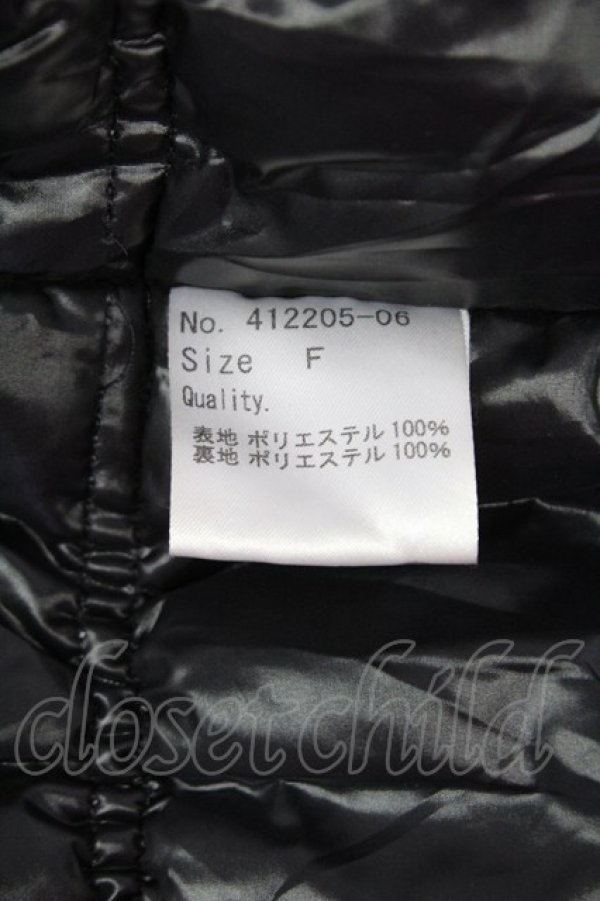 画像9: galaxxxy / キャンディ柄中綿ジャケット  ブラック T-25-03-08-031-PU-CO-SA-ZT-C046 (9)