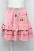 画像1: Emily Temple cute / 刺繍入りベロアフリルミニスカート  ピンク T-25-03-08-035-ET-SK-SA-ZI (1)