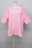 画像1: Candy Stripper / BEARボーダー半袖カットソー  ピンクＸ白 T-25-03-08-008-PU-TO-SA-ZI (1)